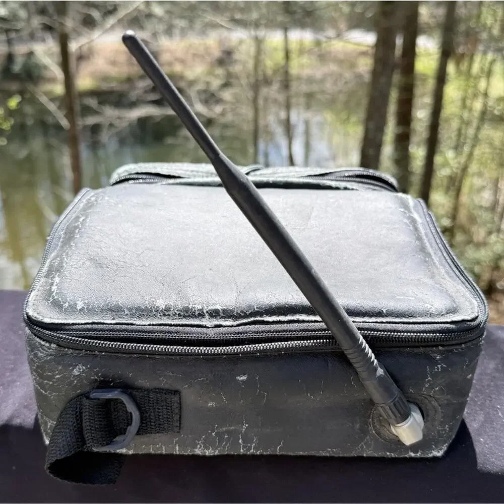 Vintage Uniden Mobile Brick Car Phone Cell With Carrying Case Charger Antenna